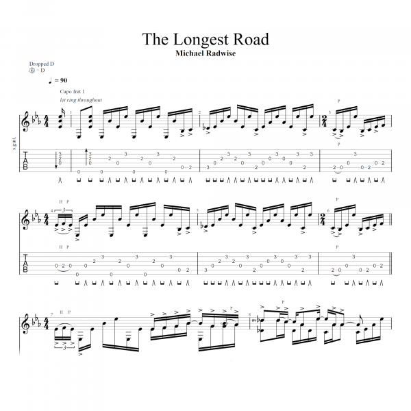 The Longest Road tab